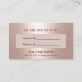 モダンバラ金ゴールドグリッタータイポグラフィ紹介 紹介カード (裏面)