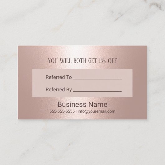 モダンバラ金ゴールドグリッタータイポグラフィ紹介 紹介カード (裏面)