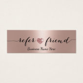 モダンバラ金ゴールドグリッターハートサロンスパギフトカード (正面)