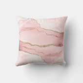 モダンバラ金ゴールドグリッターパーソナライズされた クッション (裏面)