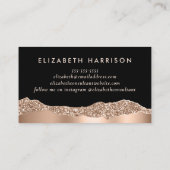 モダンバラ金ゴールドグリッターブラック 名刺 (裏面)