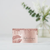 モダンバラ金ゴールドグリッターメイクアップアーティスト 名刺 (スタンド正面)