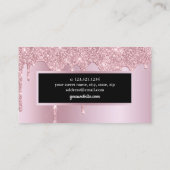 モダンバラ金ゴールドグリッター乾燥 名刺 (裏面)