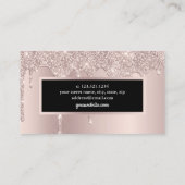 モダンバラ金ゴールドグリッター乾燥 名刺 (裏面)