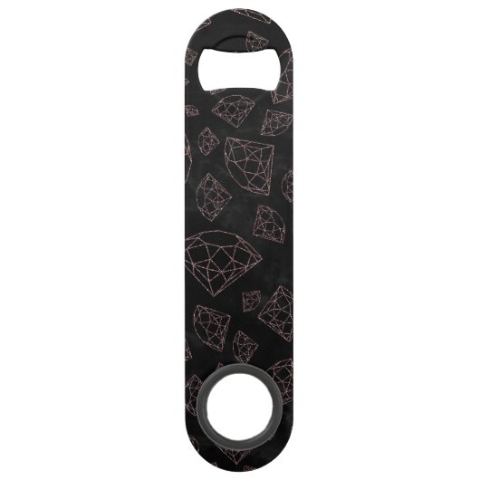 モダンバラ金ゴールドグリッター原石 スピード栓抜き (正面)