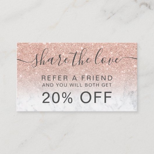 モダンバラ金ゴールドグリッター大理石グラデーションプロフェッショナル 紹介カード (正面)