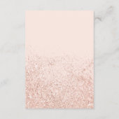 モダンバラ金ゴールドグリッター挿入詳細結婚の エンクロージャーカード (裏面)