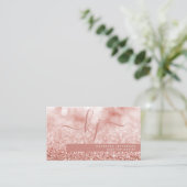 モダンバラ金ゴールドグリッター《写真》ぼけ味メイクアップアーティスト 名刺 (スタンド正面)