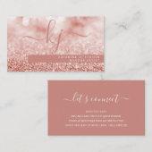 モダンバラ金ゴールドグリッター《写真》ぼけ味メイクアップアーティスト 名刺 (正面/裏面)