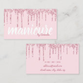 モダンバラ金ゴールドグリッター 名刺 (正面/裏面)