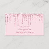 モダンバラ金ゴールドグリッター 名刺 (裏面)