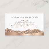 モダンバラ金ゴールドグリッター 名刺 (裏面)