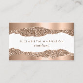 モダンバラ金ゴールドグリッター 名刺 (正面)