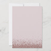 モダンバラ金ゴールドグリッターSweet sixteen誕生日 招待状 (裏面)