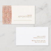 モダンバラ金ゴールドシークインサロンアポイントメントカード 予約カード (正面/裏面)