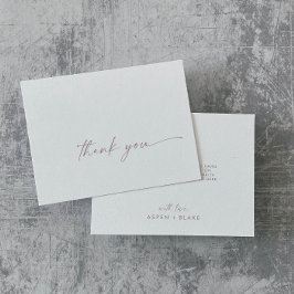 モダンバラ金ゴールドスクリプトサンキューカード サンキューカード