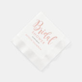 モダンバラ金ゴールドス結婚クリプトのブライダルシャワー 縁ありカクテルナプキン (角)