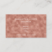 モダンバラ金ゴールドテクスチャストライプFreelancer 名刺 (裏面)