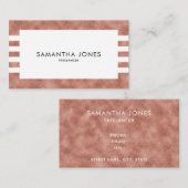 モダンバラ金ゴールドテクスチャストライプFreelancer 名刺 (正面/裏面)