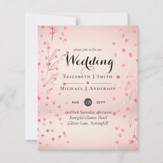 モダンバラ金ゴールドトレンディー予算結婚の (正面)