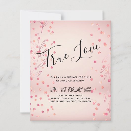 モダンバラ金ゴールドトレンディー予算結婚の (正面)