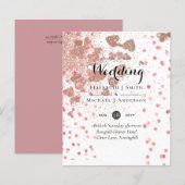 モダンバラ金ゴールドトレンディー予算結婚の (正面/裏面)