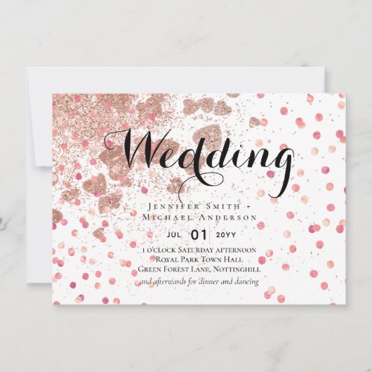 モダンバラ金ゴールドトレンディー予算結婚の (正面)