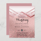 モダンバラ金ゴールドトレンディー予算結婚の (正面/裏面)