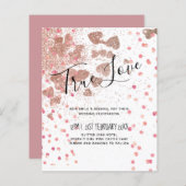 モダンバラ金ゴールドトレンディー予算結婚の (正面/裏面)