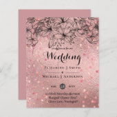 モダンバラ金ゴールドトレンディー予算結婚の (正面/裏面)