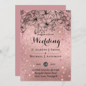 モダンバラ金ゴールドトレンディー予算結婚の (正面/裏面)