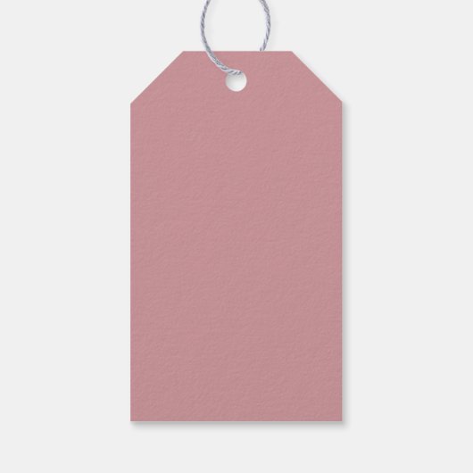 モダンバラ金ゴールドトレンディー予算結婚の ギフトタグ (裏面)