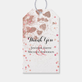 モダンバラ金ゴールドトレンディー予算結婚の ギフトタグ