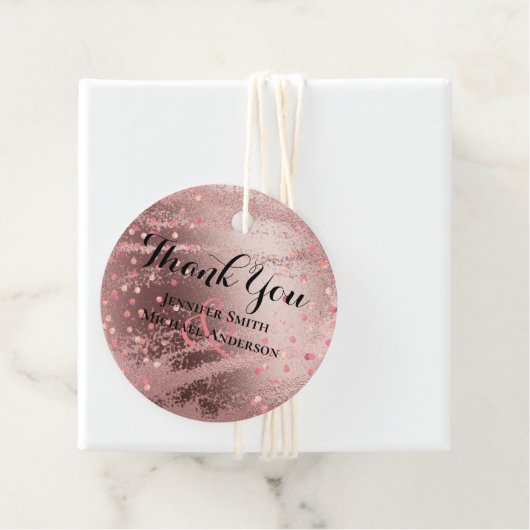 モダンバラ金ゴールドトレンディー予算結婚の フェイバータグ (インサイチュ)