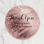 モダンバラ金ゴールドトレンディー予算結婚の フェイバータグ (正面)