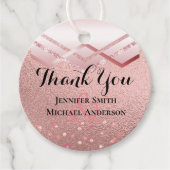 モダンバラ金ゴールドトレンディー予算結婚の フェイバータグ (正面)