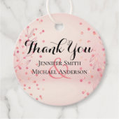 モダンバラ金ゴールドトレンディー予算結婚の フェイバータグ (正面)