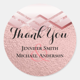 モダンバラ金ゴールドトレンディー予算結婚の ラウンドシール