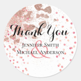 モダンバラ金ゴールドトレンディー予算結婚の ラウンドシール