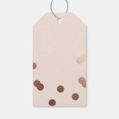 モダンバラ金ゴールドドット ギフトタグ (裏面)