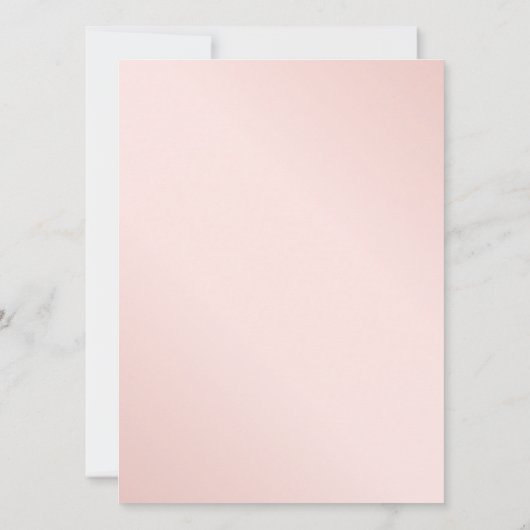 モダンバラ金ゴールドネイビーブルー赤面フローラ結婚ズ 招待状 (裏面)