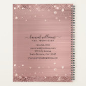 モダンバラ金ゴールドネイリストアポイントメント帳 プランナー手帳 (裏面)