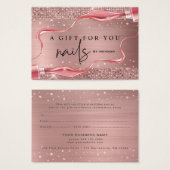 モダンバラ金ゴールドネイリストギフト券 (正面&裏面)