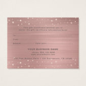 モダンバラ金ゴールドネイリストギフト券 (裏面)