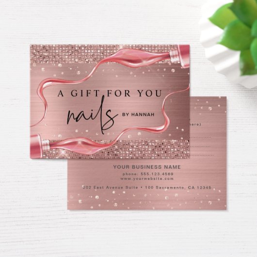 モダンバラ金ゴールドネイリストギフト券 (デスク)