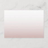 モダンバラ金ゴールドハネムーン結婚ウィッシュ エンクロージャーカード (裏面)