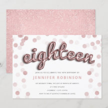 モダンバラ金ゴールドバルーングリッター18誕生日