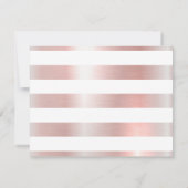 モダンバラ金ゴールドパーソナライズされた文具 ノートカード (裏面)