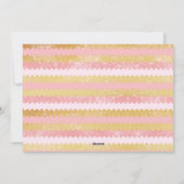 モダンバラ金ゴールドピンクエレガントのスクリプトPhoto Collage シーズンカード (裏面)