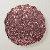 モダンバラ金ゴールドフェイクグリッタープリント ラウンドクッション (裏面)